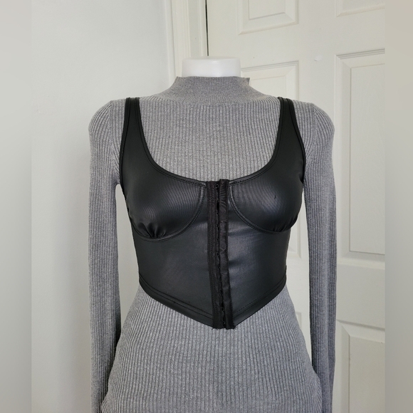 SHEIN Tops - SHEIN Black Bustier Top